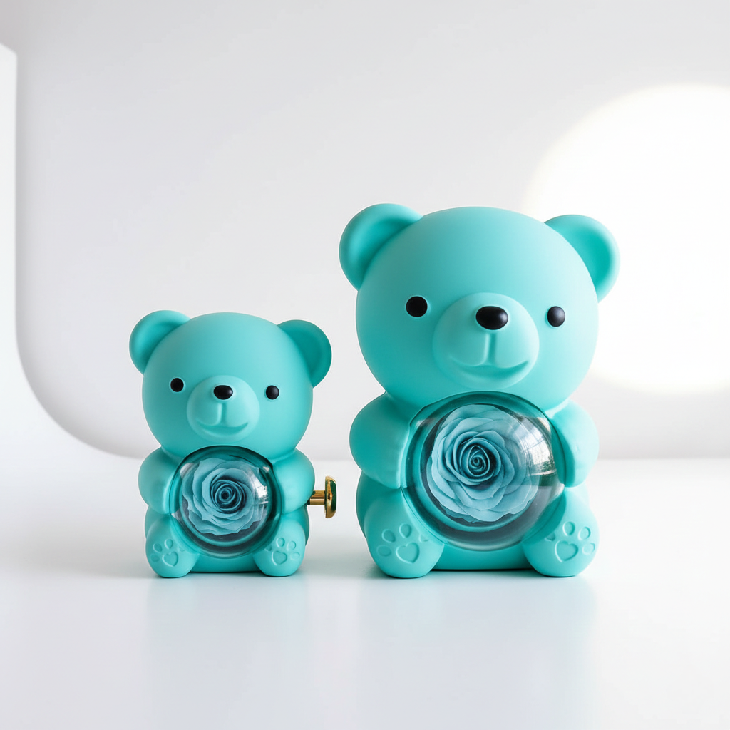 Rose Bear Teddy with Gift Box