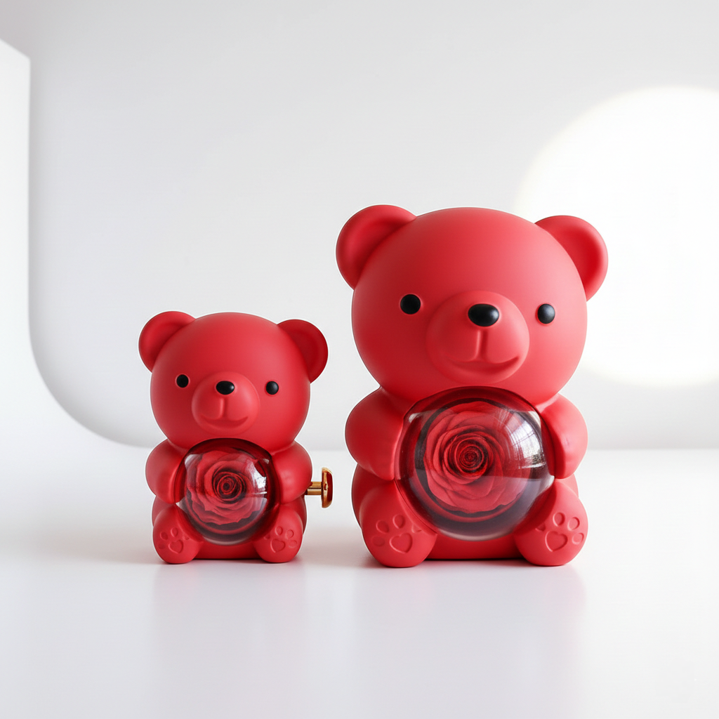 Rose Bear Teddy with Gift Box