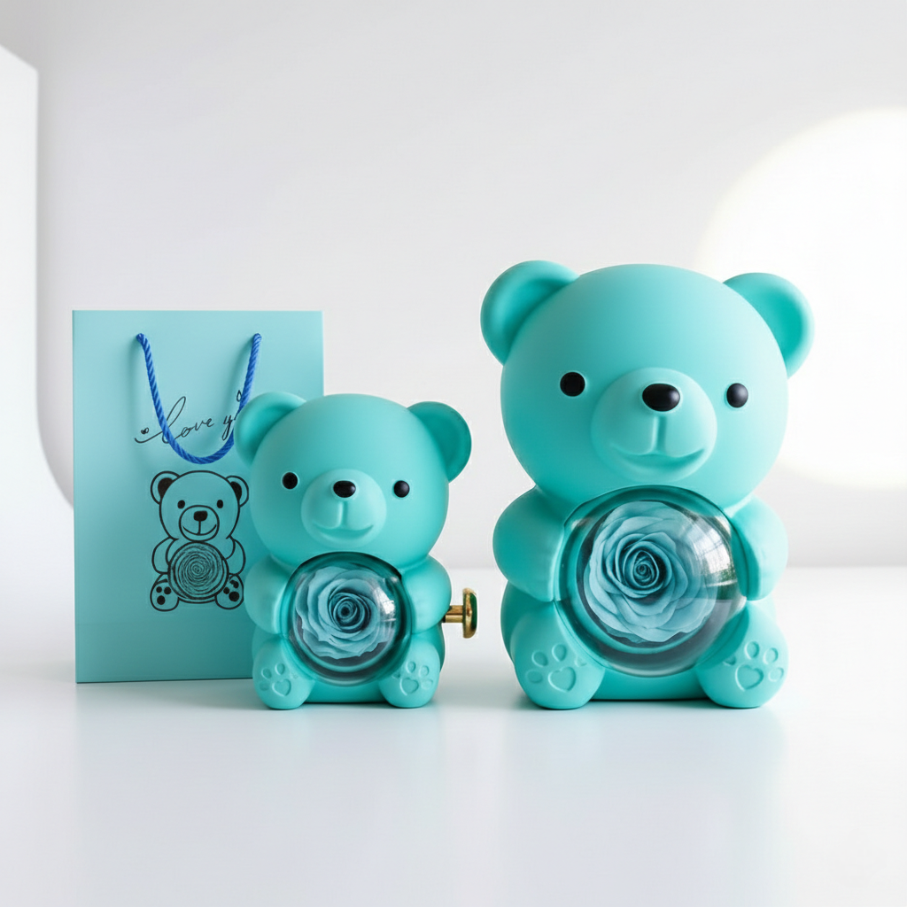 Rose Bear Teddy with Gift Box