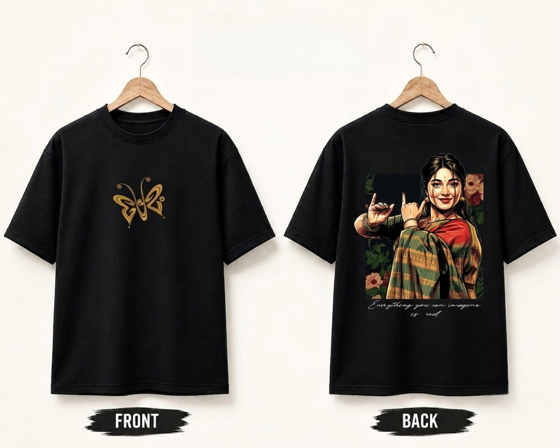 PRINTED OVER-SIZED TEE