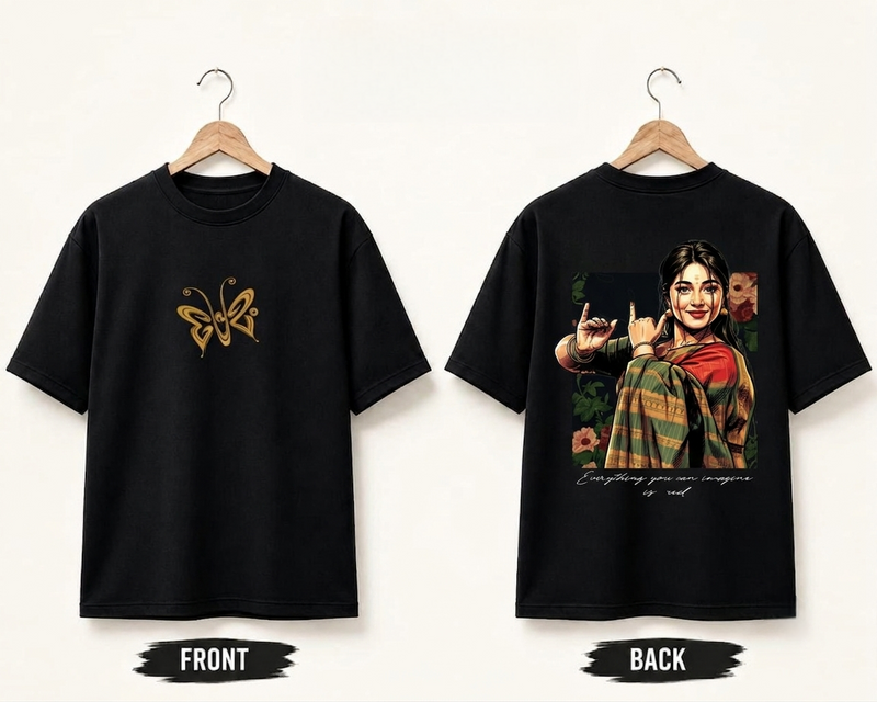 PRINTED OVER-SIZED TEE