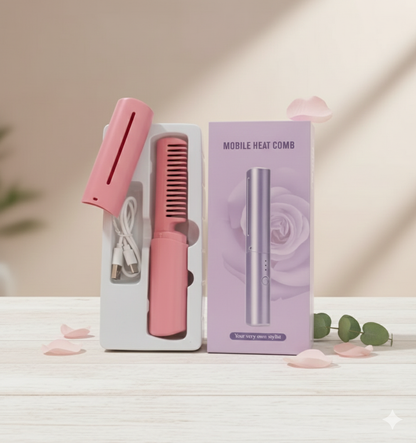 Rechargeable Hot Comb Hair Straightener