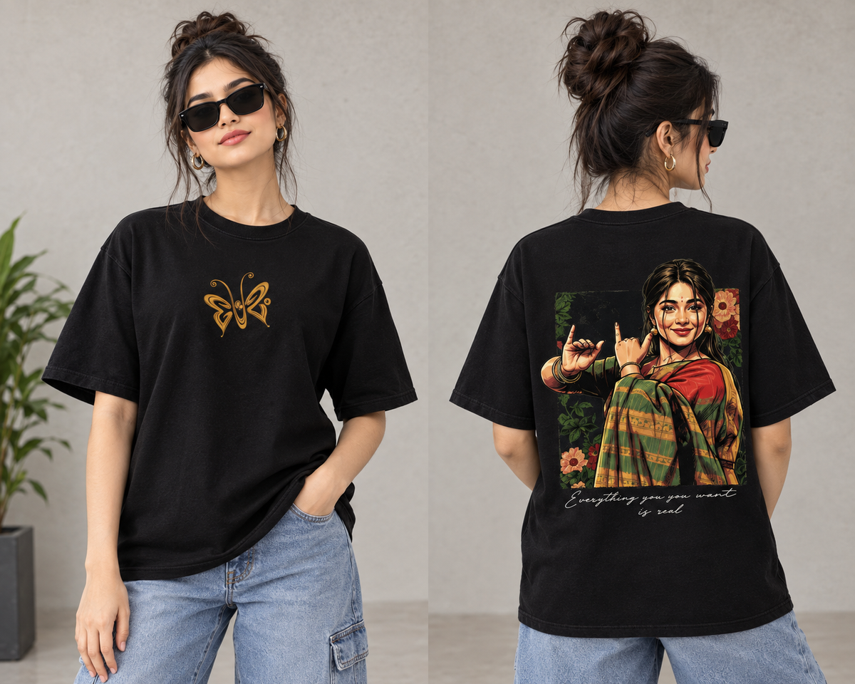 PRINTED OVER-SIZED TEE