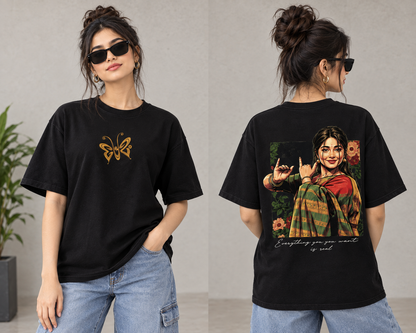PRINTED OVER-SIZED TEE